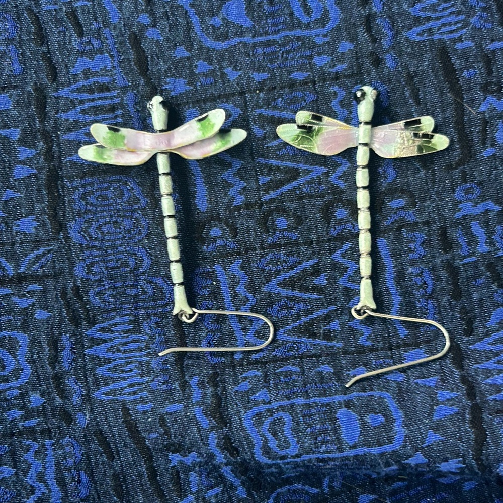 Original Dragonfly Dangle Earrings from 1970’s